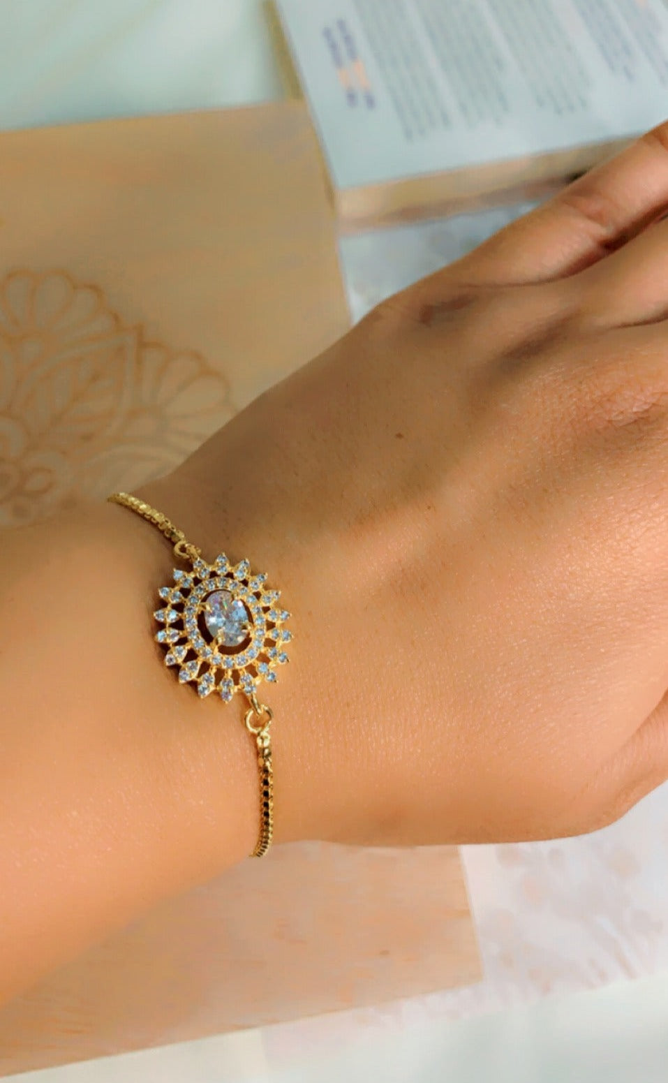Gold Cz Bracelet