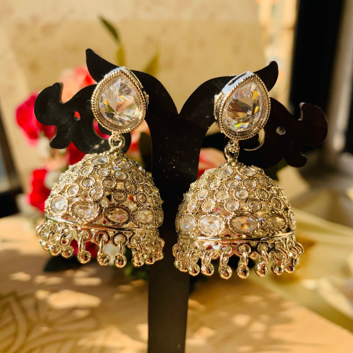 Aarya Silver Jhumki