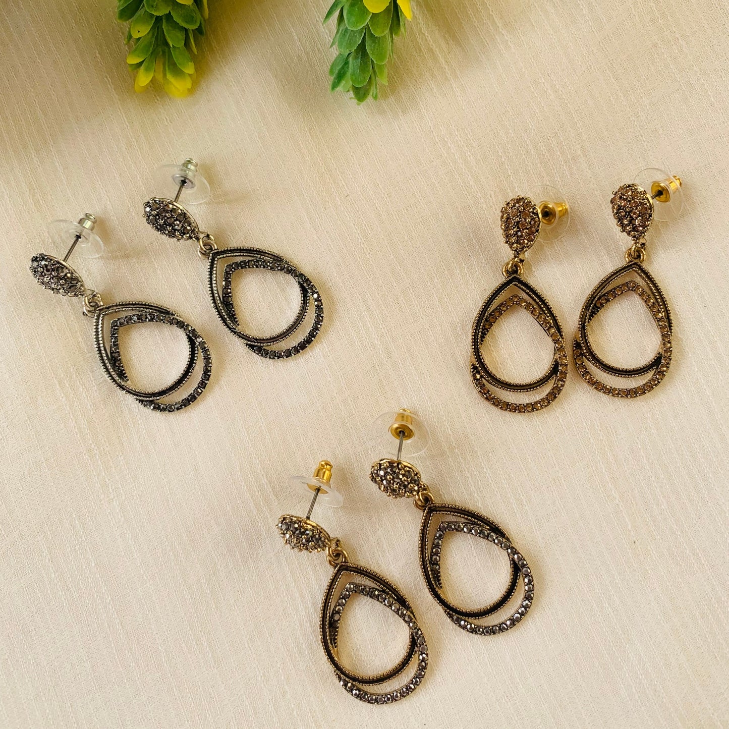 Antique drop earrings