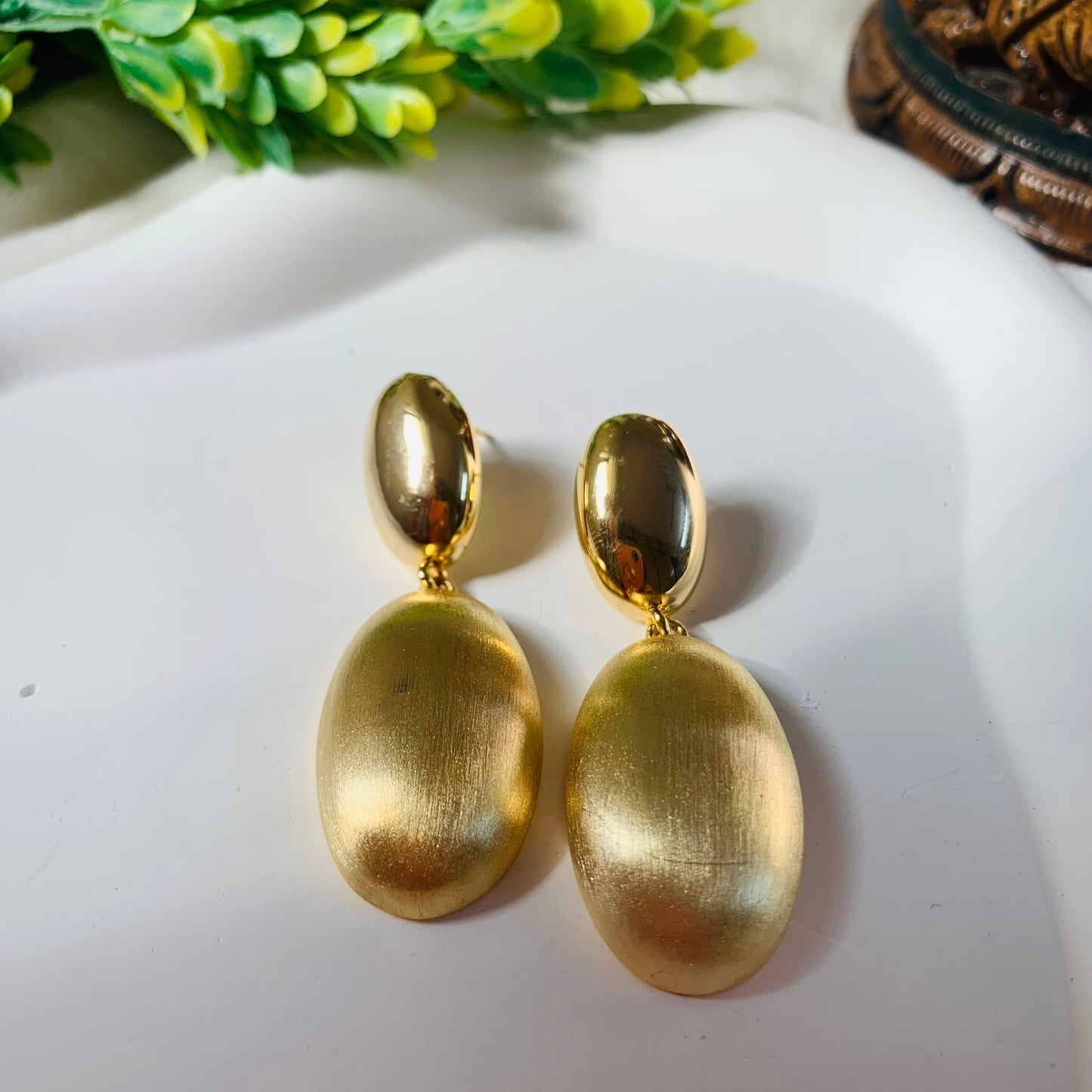 Bold Gold Maaya Drop Earrings