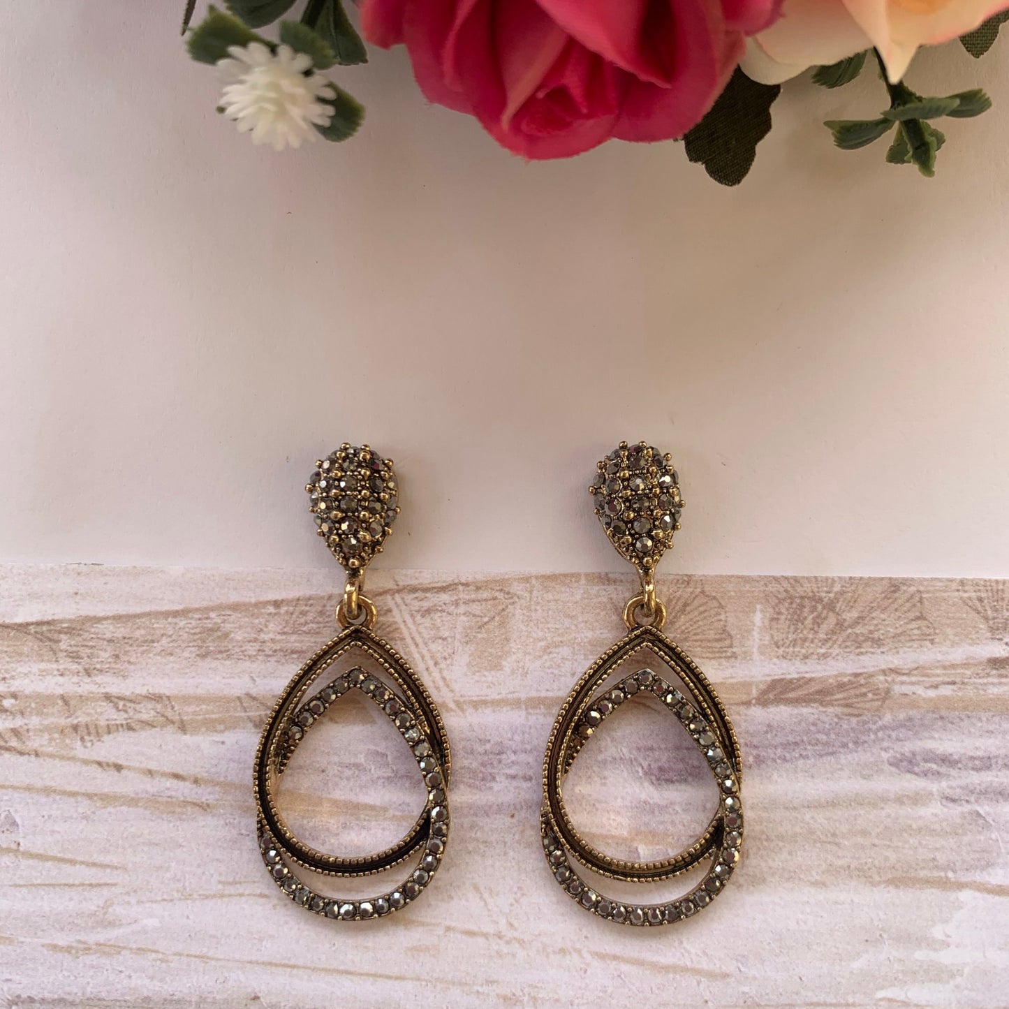 Antique drop earrings