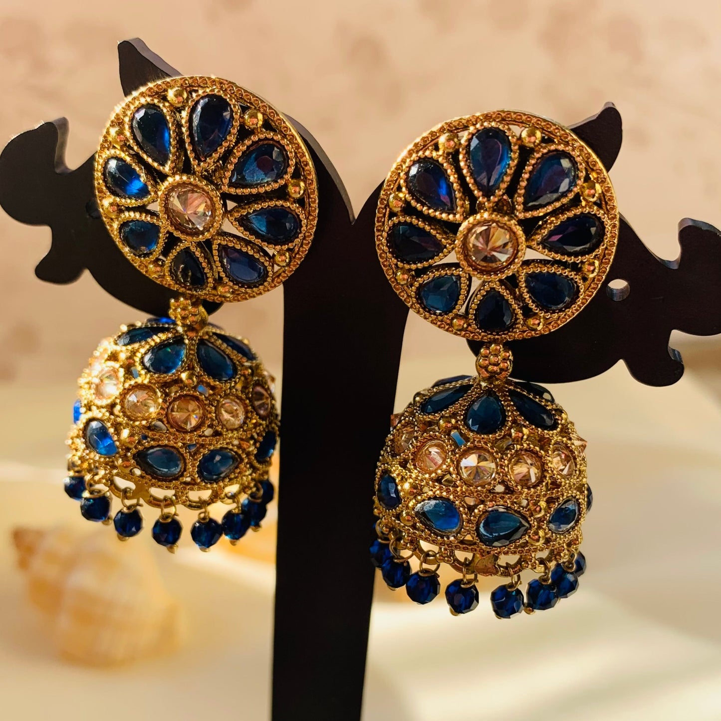 Adhira Studded Jhumkas