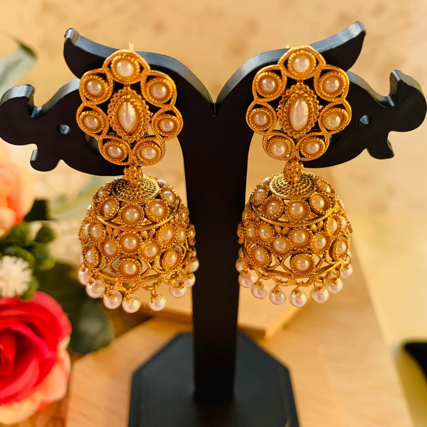 Adhira Pearl Jhumkas