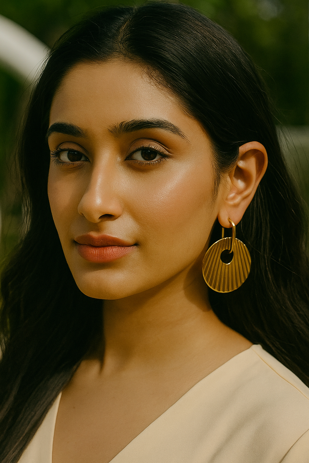 Bold Gold Maya Drop Earrings