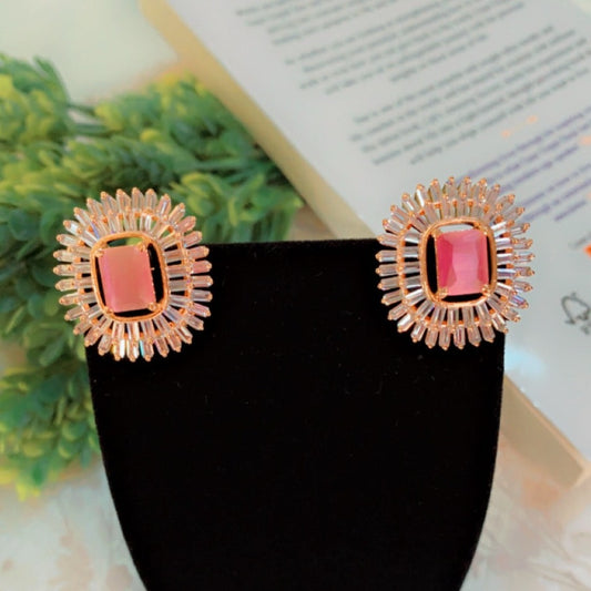 Eeshani Pink Royal Studs