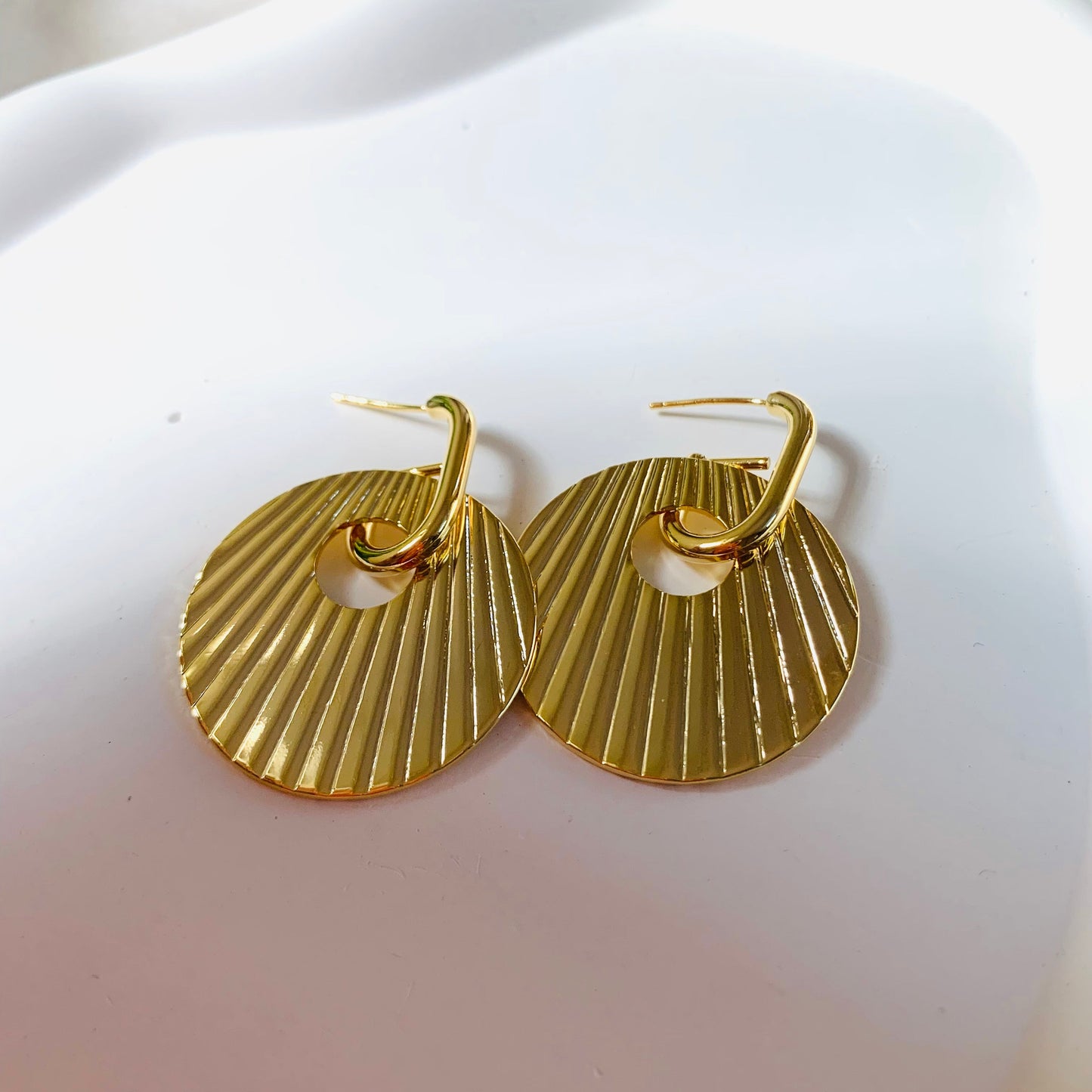 Bold Gold Maya Drop Earrings