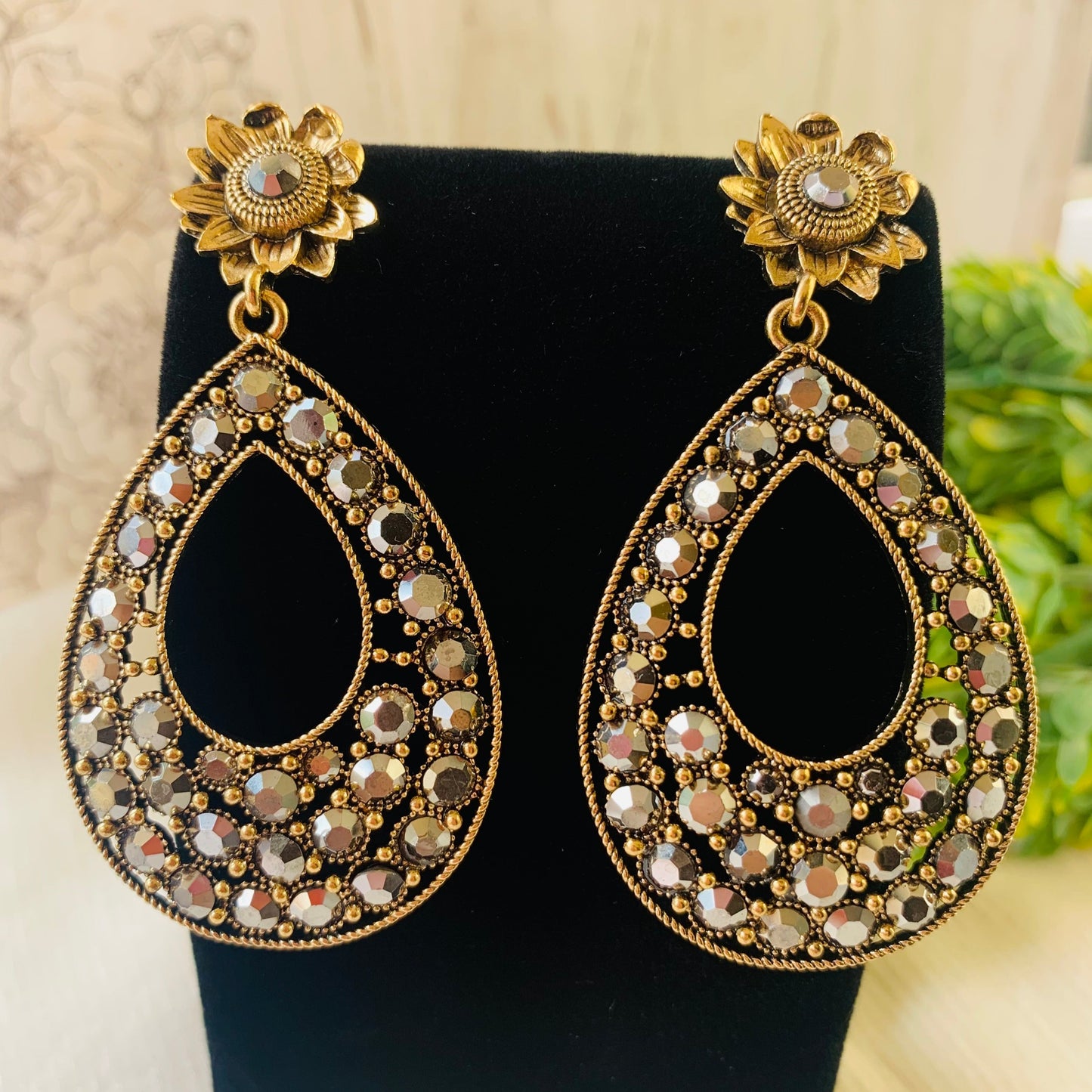 Unique Antique style Drop Earrings